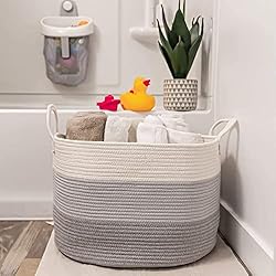 OrganiHaus Gray Extra Large Storage Basket for