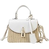 Straw Square Bag Straw Beach Bags For Women Rattan Purses Summer Straw Crossbody Purse Tote Bag Handbag Shoulder Bag 2025