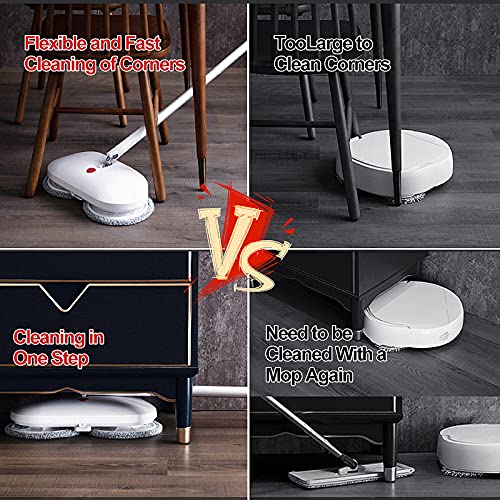 REECOO Electric Mop SelfCleaning Mop Cordless Floor Mop with 4 Pack