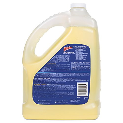Windex 657067 T Multi-Surface Disinfectant Cleaner, Citrus, 1 gal Bottle (Case of 4) - Thumbnail 3