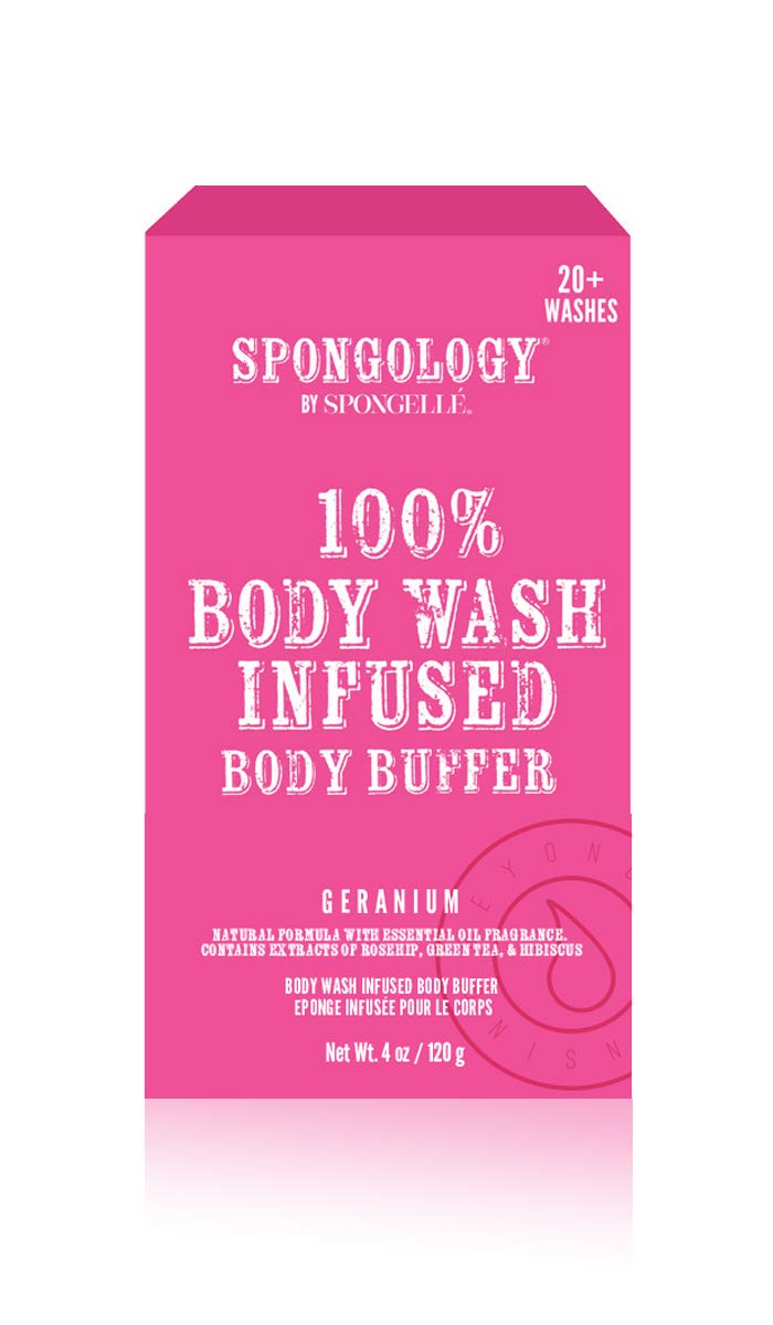Spongellé Private Reserve Shower Body Wash Buffer Collection, Peony Flower