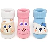 Baby Socks Set, Cozy Cotton Socks for Infants, 3 Pairs