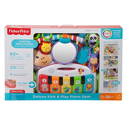 FisherPrice Baby Musical Toy Kick & Play Piano Gym Playmat with Smart