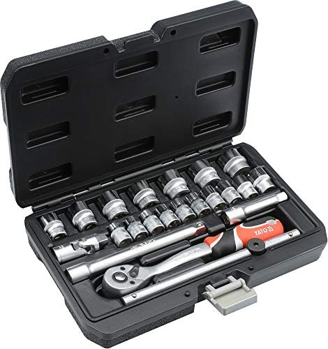 The Yato yt-Socket 3/8 38561-set 22pcs, Black/Red - Image 5