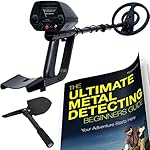 NHI Waterproof Metal Detector With Pinpointer Shovel and Metal Detecting Guide