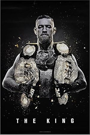 UFC Men's Conor McGregor The King Poster, Multi,