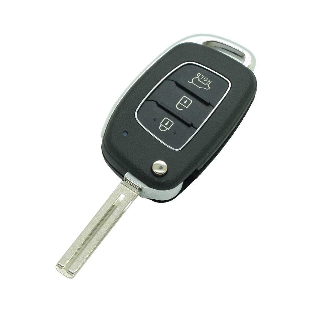 BROVACS Replacement Key Shell Compatible with HYUNDAI Tucson 3 Button Keyless Entry Remote Flip Key Case Fob PG184A