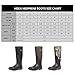 HISEA Men's Rain Boots, Waterproof Durable Insulated Rubber Boots for Men, 5 mm Neoprene Outdoor Mud Fishing Hunting Boots for Multi-Season (Black, Camo & Brown)