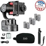 EVO SS 3 Axis Wearable Gimbal - Stabilizer for GoPro Hero4, Hero5, Hero6 Black, Yi 4K+, Garmin Virb Ultra 30 - 1 Year USA Warranty | Bundle Includes: EVO SS Gimbal + Extra Set of Batteries