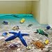Rambling 3D Beach Floor Wall Stickers Removable Mural Decals Vinyl Art Living Room Decors (A)