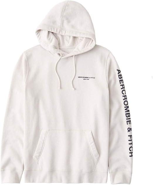 Amazon アバクロンビー フィッチ Abercrombie Fitch ロゴ入りパーカー フーディー Logo Hoodie Off White オフホワイト 並行輸入品 トレーナー パーカー 通販
