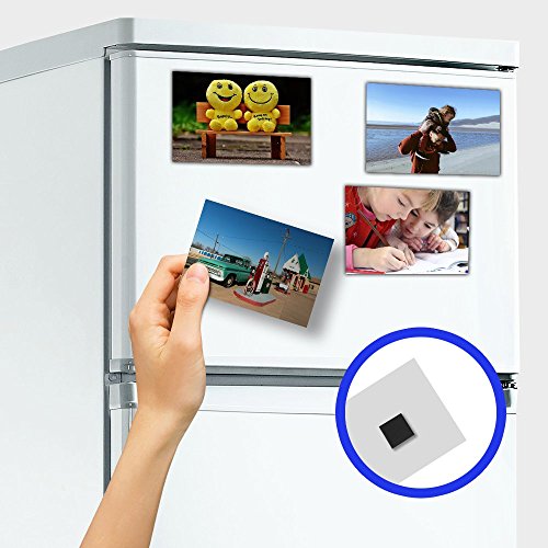 image for Pack of 24 Flexible Magnet Squares with Adhesive, 1/16