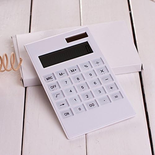 Mini Digital Calculator Solar Energy Portable Lightweight, Durable Plastic Keys Crystal Keyboard Using Handheld Multi-function