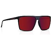 NEVEN Men's Polarized Sunglasses - Chic Rectangular Glasses - UV Protection Glasses for Coastal Activities.