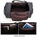 Canvas Duffel Bag, Aidonger Vintage Canvas Weekender Bag Travel Bag Sports Duffel with Shoulder Strap (Black)