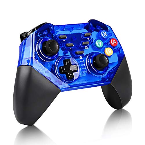 KINGEAR Wireless Controller for Nintendo Switch, Pro Wireless Controller Gamepads for Switch and Windows PC-Blue, KINGEAR 8579