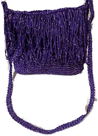 Beautiful Bag Made in thailand crochet materials rope silver umbrella.