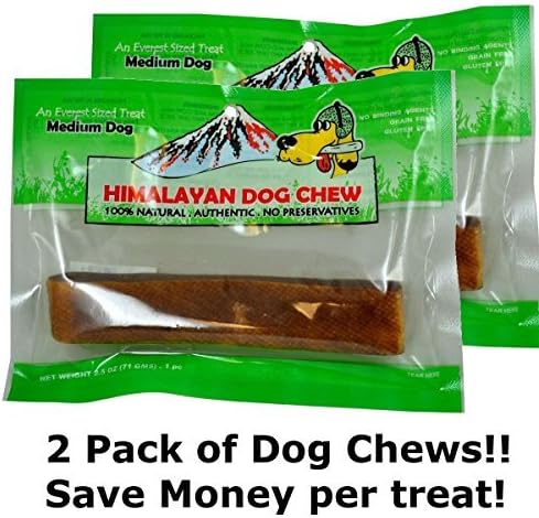 Himalayan Chew Medium Green Bag (Pack of 2)