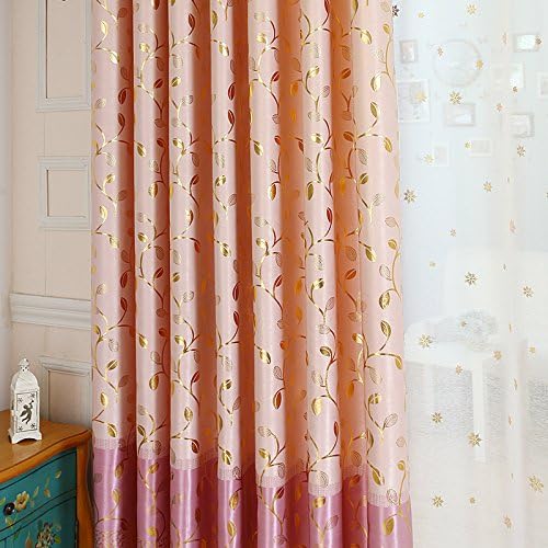 Custom blackout curtains finished shade cloth thick high-grade gold foil gauze living room bedroom Specials