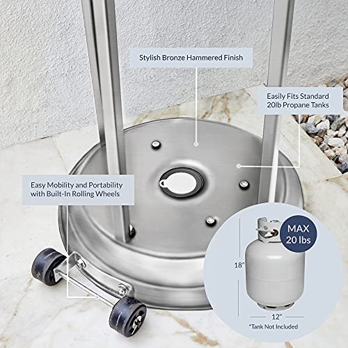 BELLEZE 48,000 BTU Propane Outdoor Heaters for Patio, CSA Certified
