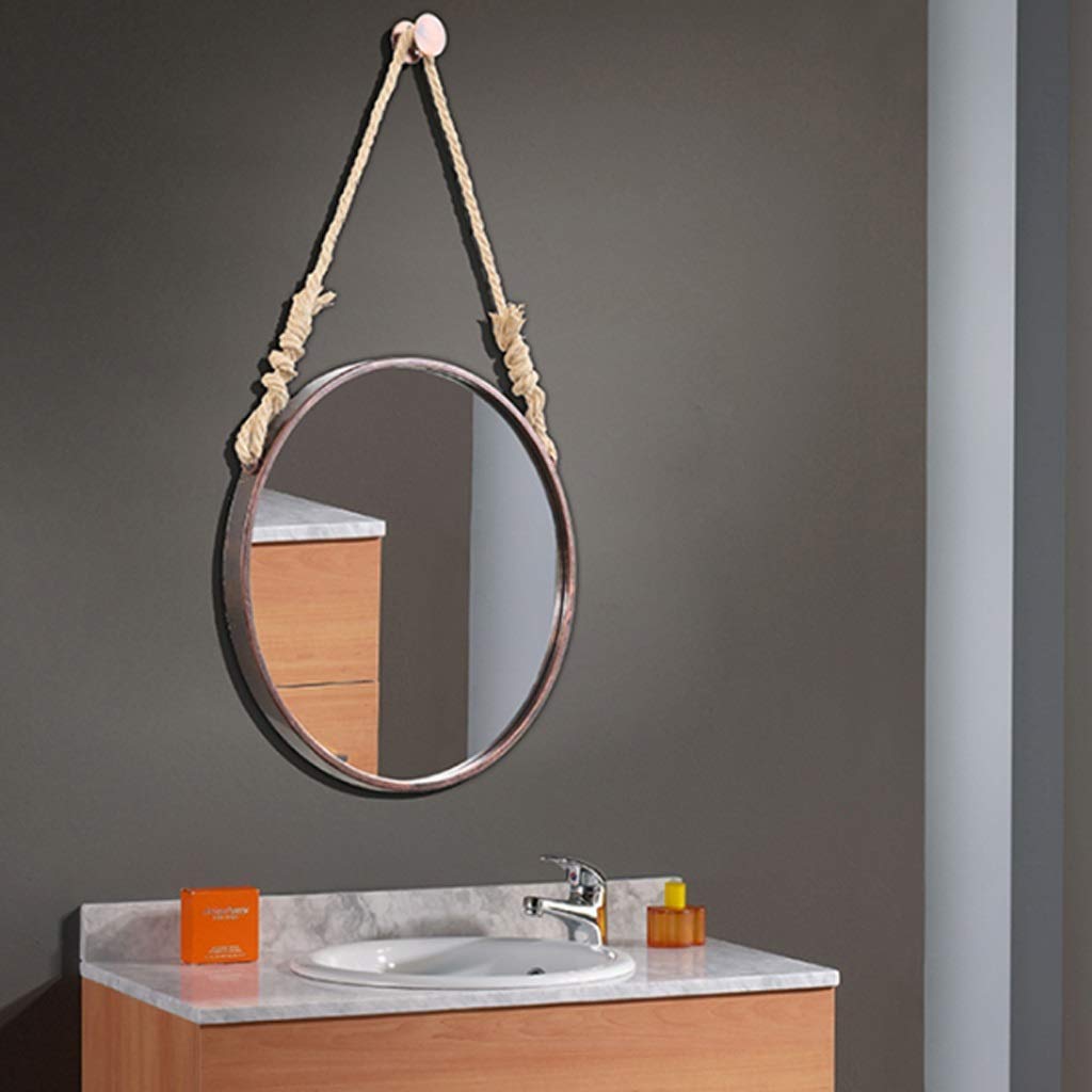 baño diámetro 40-70cm Salas de Estar baños XHCP Espejo Redondo de Metal