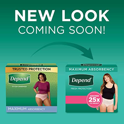 Depend FitFlex Adult Incontinence Underwear for Women, Disposable