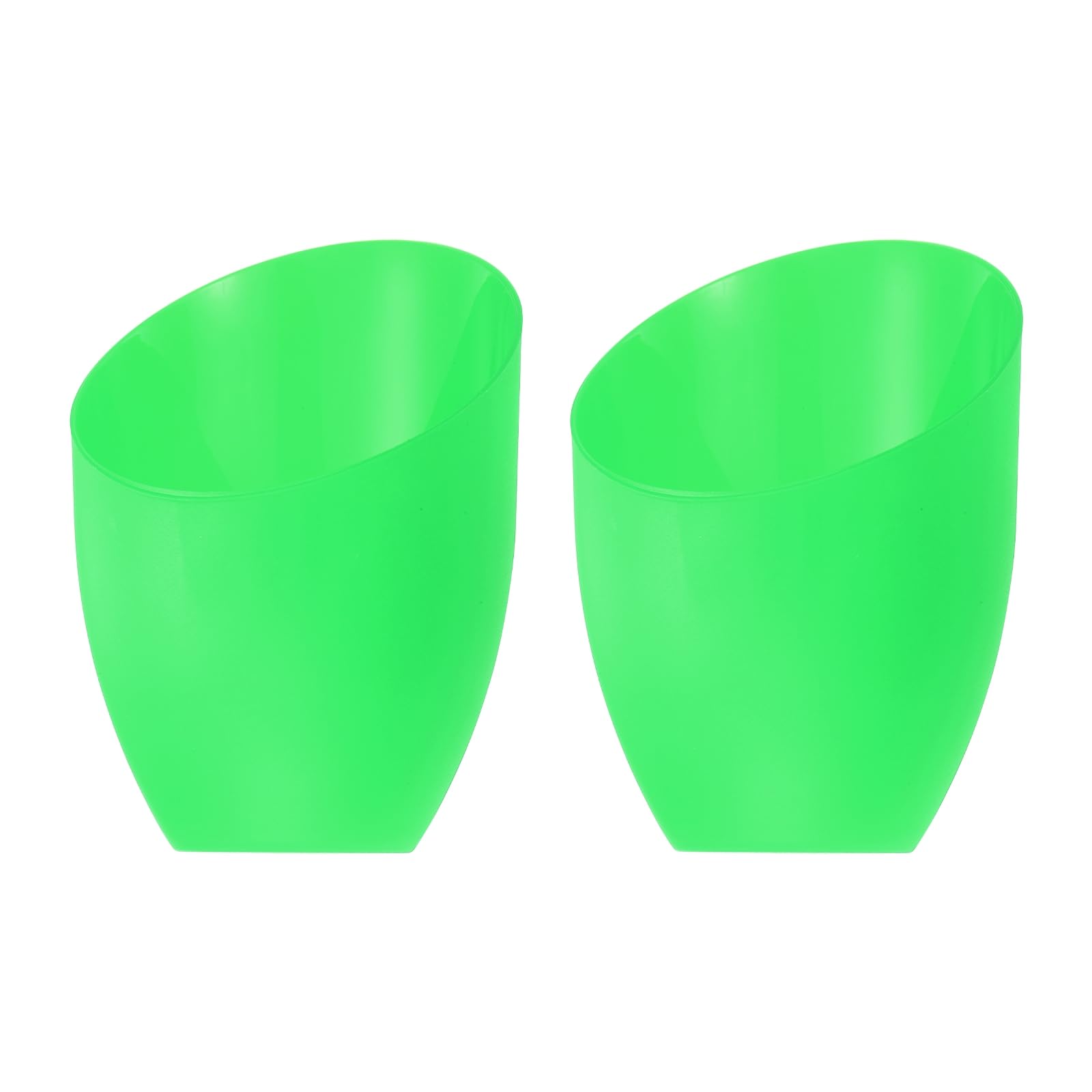 PATIKIL 5.3" High 4.3" Diameter 1.7" Fitter Plastic Lampshade, 2 Pack Plastic Lamp Shade Replacement Bulb Light Cover for LED Floor Lamp Table Lamp Green