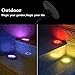 MIXBIRLY Solar Garden Lights Outdoor Green Powered Ground Illumination for Patio Lawn and Front Yard (Color Changing Ground)