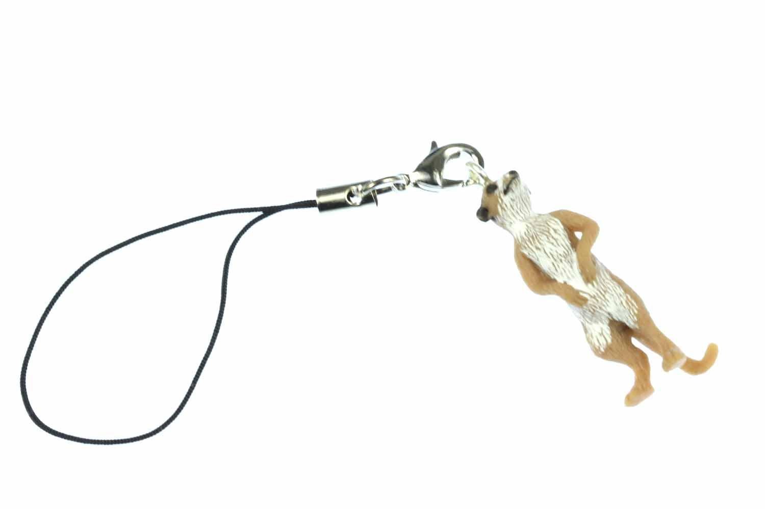 Miniblings Meerkat Mobile Cell Phone Charm Pendant Prairie Dog Animal Zoo Africa