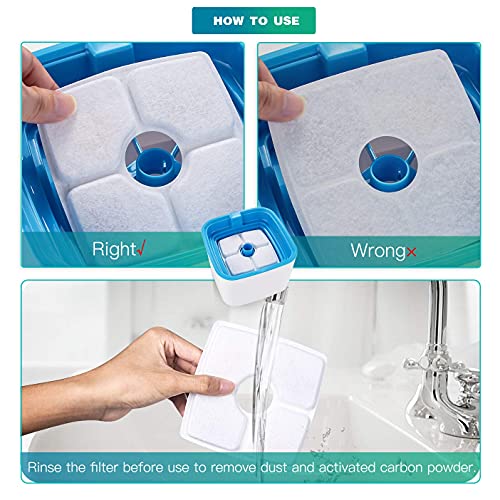 Cat Fountain Filter Replacement 14 Packs for Veken and Identical