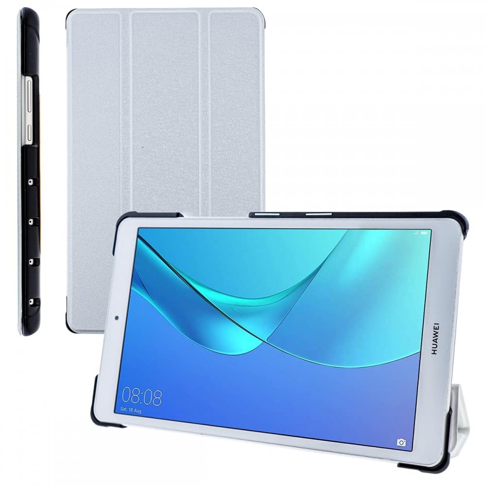 COOVY® Huawei Mediapad M5 Lite 8 Inch Ultra Slim Case with Stand Function White