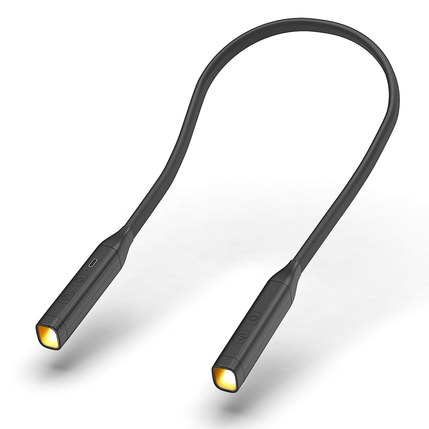 LXSINO Neck Reading Light, Book Light for Reading in Bed at Night, Rechargeable Neck Light Long Lasting Up to 80+ Hrs, 3 Colours & Stepless Dimming