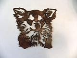 Long Hair Chihuahua Head Metal Wall Art Decor