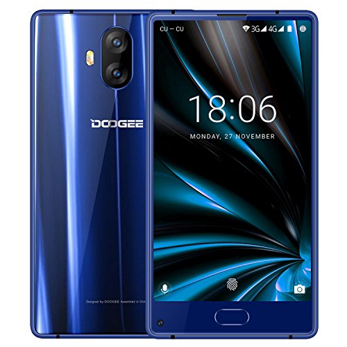 Smartphone Libre, DOOGEE MIX LITE Moviles Libres Baratos - 5.2? HD IPS - MT6737 4G Android 7.0 Smartphones - 13.0MP+13.0MP Cámara - 2GB RAM+16GB ROM - 3080mAh - Huella Dactilar - Bluetooth - (Azul)