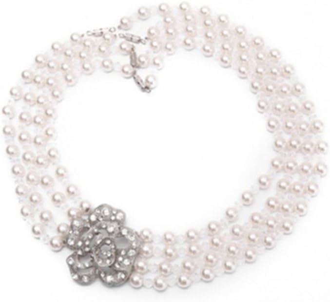 Utopiat Audrey Style Pearl White Jewelry Mini Necklace Girls Inspired By BAT's (2 - 7 yo)