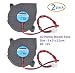 Kalanution 2pcs Cooling Blower Fan DC 12V 0.15A 50mmx15mm Fans for 3d Printer Humidifier Aromatherapy and Other Small Appliances Series Repair Replacement primary