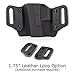 Outlaw Holsters Stealth Black USA Holster for Outside The Waistband (OWB) Carry- Custom Fit for More Than 200 Different Handguns(Right-Hand, for Glock 17,19,22,23,25,26,27,28,31,32,34,35,41)