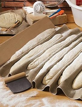 Scandibake Bakers Couche - Linen Proofing Cloth For Baguettes and Breads by Scandibake