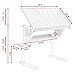 Tangkula Drafting Table Drawing Desk Adjustable Art & Craft Hobby Studio Architect Work (White)
