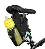 Adaone Bicycle Bike Cycling Mountain Road MTB Rear Seat Tail Bag Waterproof Bike Bag, Bicycle under Seat Bag with Reflective Stripes Repair Bicycle Tools Pocket Pack Riding Cycling Supplies