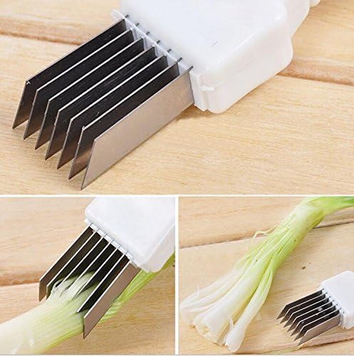 Green Onion Slicer Shredder - Kitchen Vegetable Cutter - Vegetable Fruit Onion Cutter Slicer Peeler Chopper Shredder Kitchen Gadget Tool Scallion knife Shred - Kitchen Gadgets Slicer