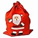 3 Pack Christmas Santa Sacks - Personalized Santa Bags Gift for Kids with Cord Drawstring for Special Delivery – Festive Looking Big Hit Your Xmas Tradition, Xmas Decorations 15 4/5'' x 11 4/5''