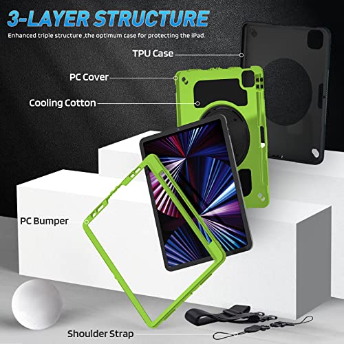 iPad Pro 11 Case 2021 3rd Generation Upgraded Military Grade