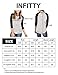 INFITTY Women's 3/4 Sleeve Raglan Striped T Shirt Baseball Tunic Tops Blouse