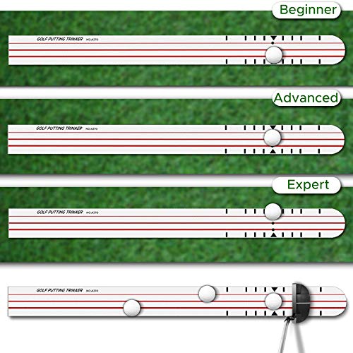 MSOAT Golf Putting Auxiliary Training Equipment with 3 Different Widths