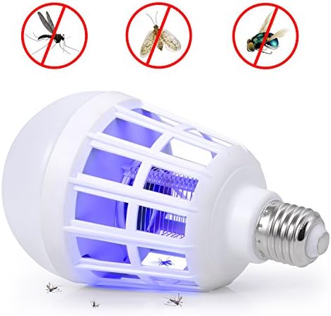 Boomile Electronic Bug Zapper Light Bulb, 100V Mosquito Killer Zapper, Insect Killer Lamp with E26/E27 Base for Indoor, Garden
