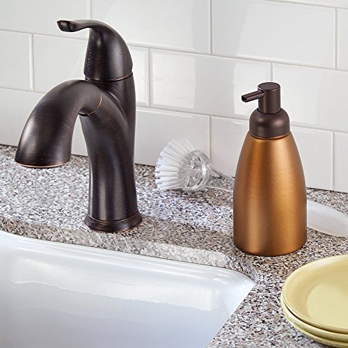 InterDesign Metro Rustproof Aluminum Soap Dispenser Pump for Kitchen or