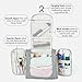 Cadtog Hanging Toiletry Bag for Travel, Cosmetic Kit, Large Essentials Organizer, Sturdy Hook, Makeup Bag, Waterproof for Men and Women, Grey
