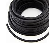 Okeler AN6 Fuel Line Hose Nylon Braided Fuel 8.73mm ID 1500 PSI Oil Line Hose Black Sold by Foot