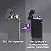 Plasma Lighter Windproof Arc Lighter USB Lighters Rechargeable Electric Lighters Flameless Pulse Dual Arc Lighter for Cigarette,Candle (Matte Black)